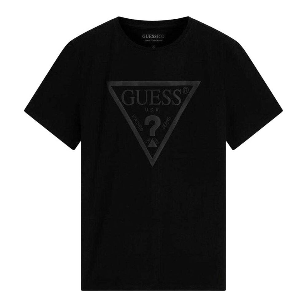 Guess Mens Triangular T-Shirt / Blue